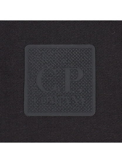 Cp Company Metropolis Series Stretch Material Overhead Hoodie In Black