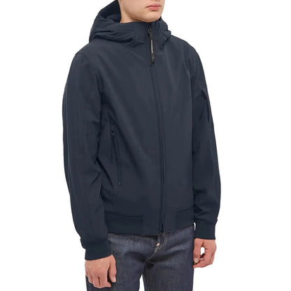 Cp Company S/S Lens Soft Shell Jacket In Navy