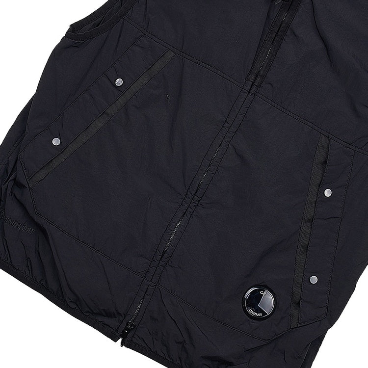Cp Company Primaloft G.D.P Padded Lens Gilet In Black