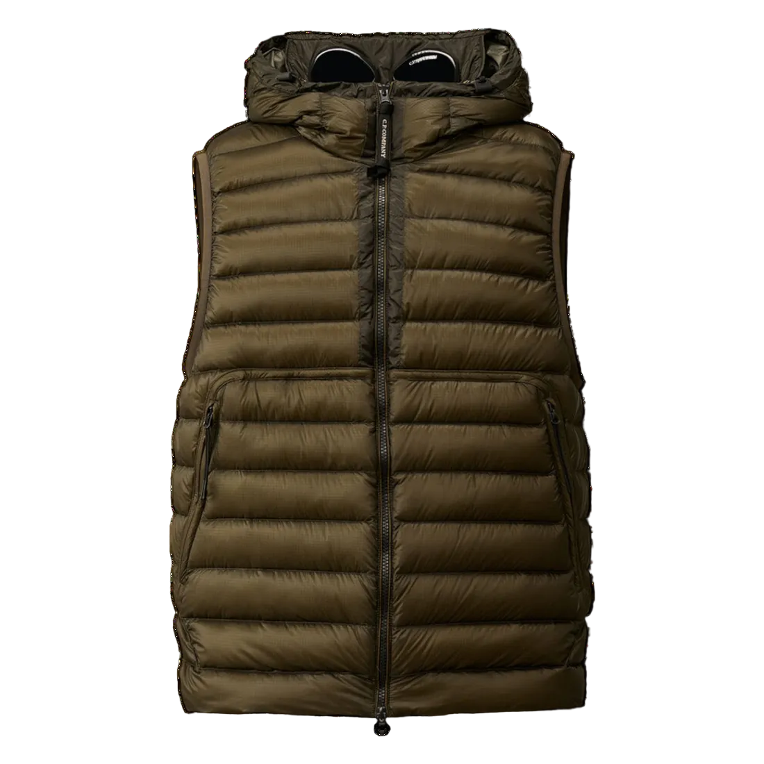 Cp Company D.D Shell Down Gilet In Butternut Brown