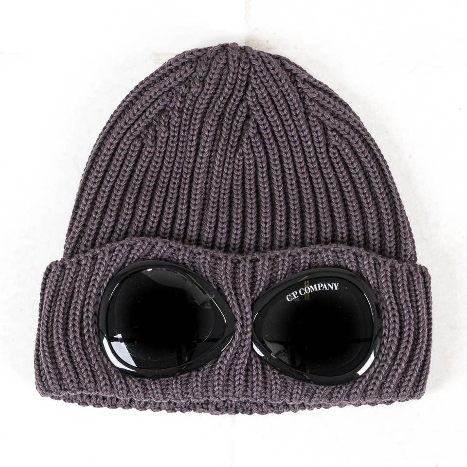 Cp Company Chunky Goggle Beanie Violet