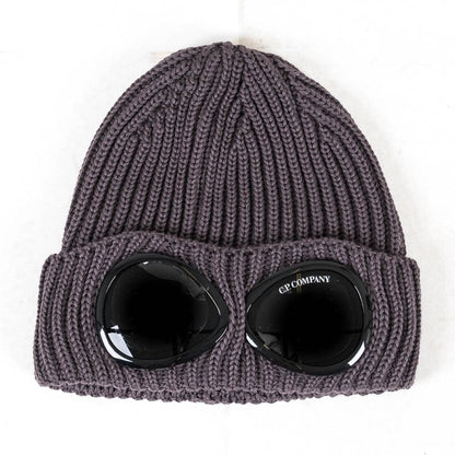 Cp Company Chunky Goggle Beanie Violet
