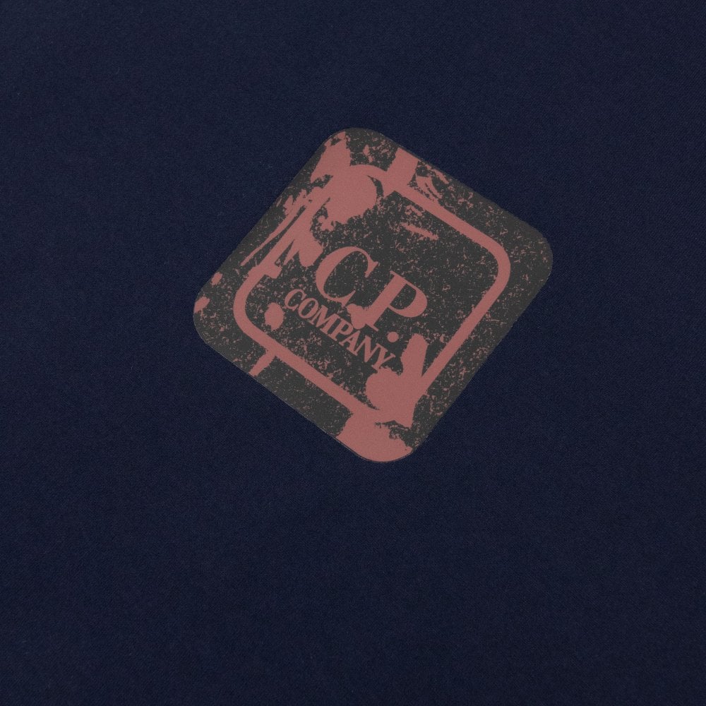 Cp Company 048A Metropolis Graphic Logo T-Shirt In Sky Captain