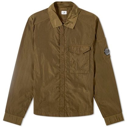 Cp Company Chrome-R Overshirt In 041A Ivy Green