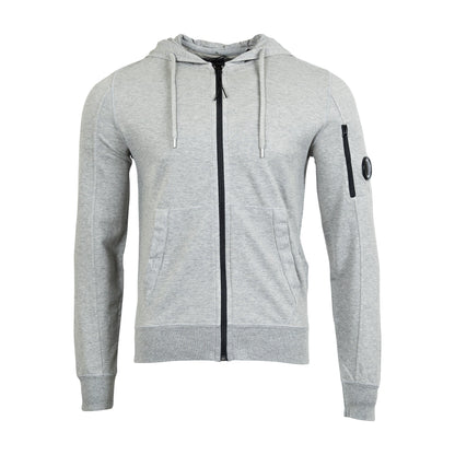Cp Company Hooded Lens Full Zip In Grey M93