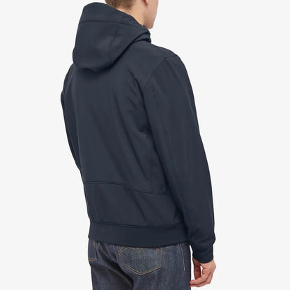 Cp Company S/S Lens Soft Shell Jacket In Navy