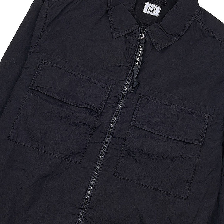 Cp Company Taylon L Chrome Lens Full Zip Shirt Black