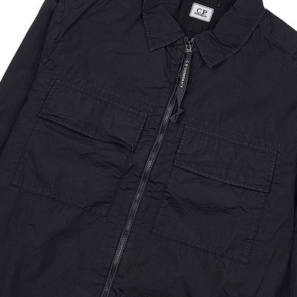 Cp Company Taylon L Chrome Lens Full Zip Shirt Black