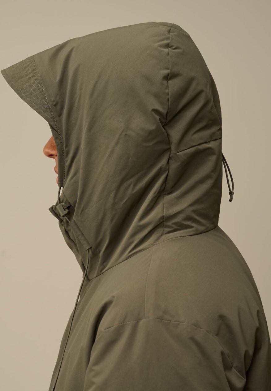 Cp Company Loose Fit Micro-M Down Parka In Grape Leaf