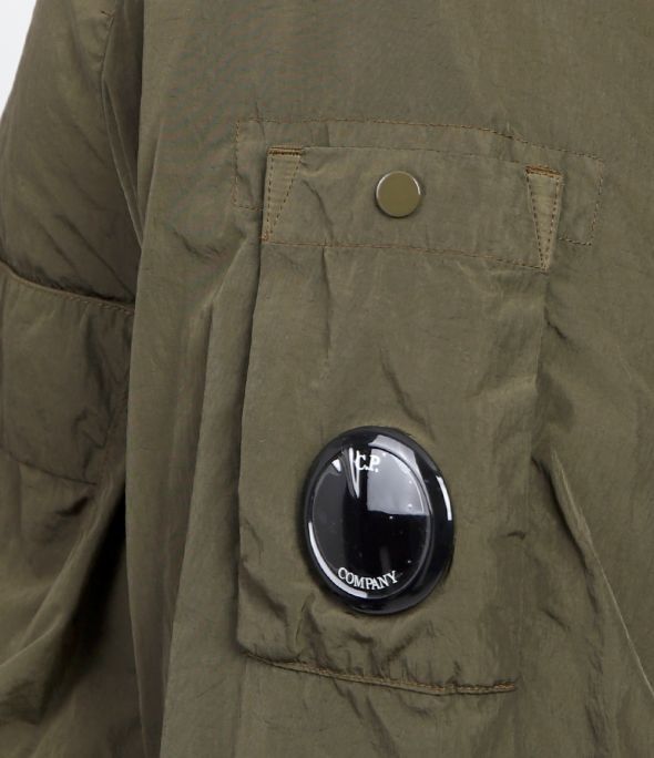 Cp Company 013A Chrome-R Lens Overshirt in Ivy Green