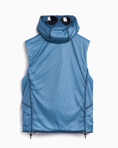 Cp Company 032A Nada Shell Primaloft Goggle Gilet In Light Blue