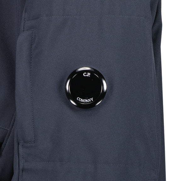 Cp Company S/S Lens Soft Shell Jacket In Navy