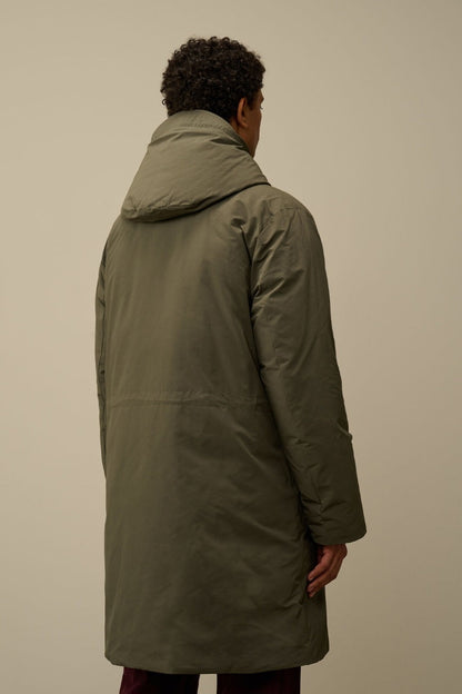 Cp Company Loose Fit Micro-M Down Parka In Grape Leaf