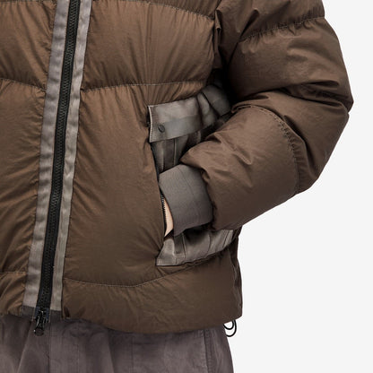 Cp Company 266A Goggle Bi-Tm Down Jacket In Walnut Brown