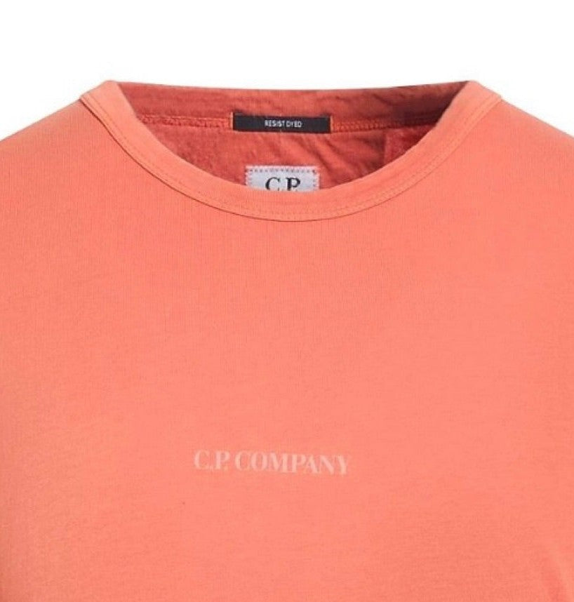 Cp Company 085A Resist Dyed Logo T-Shirt In Poinciana