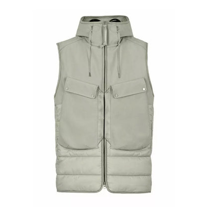 Cp Company Mixed Shell-R Goggle Gillet In Silver Sage