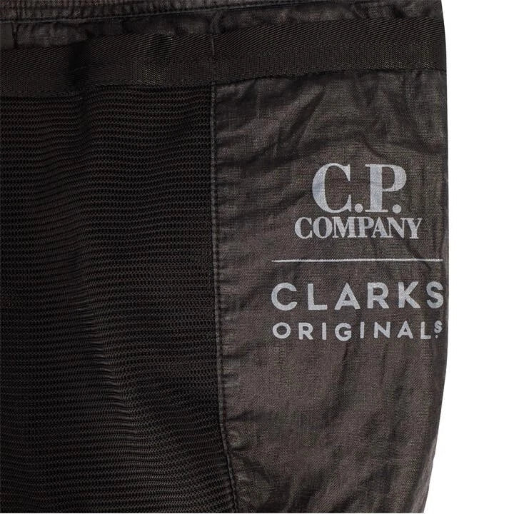 Cp Company X Clarks Original Lino Wax Travel Bag In Black
