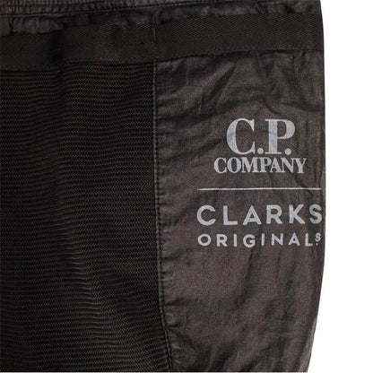 Cp Company X Clarks Original Lino Wax Travel Bag In Black