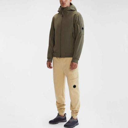 Cp Company Shell-R A/W Lens Jacket In Ivy Green
