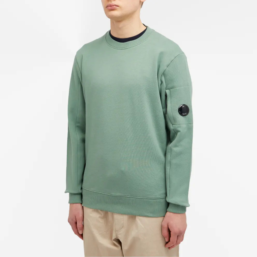 Cp Company 16CM Diagonal Raised Lens Sweatshirt Green Bay