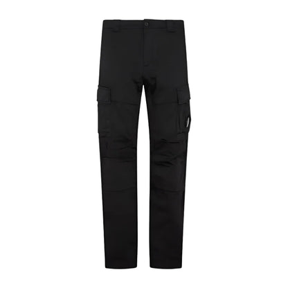 Cp Company 056A Stretch Sateen Cargo Pants In Black