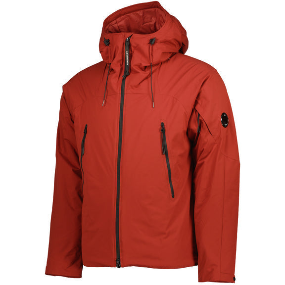 Cp Company Padded A/W Pro-Tek Hooded Jacket Red