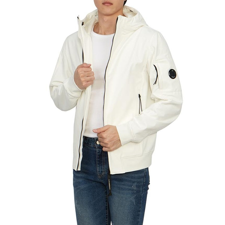 Cp Company Shell-R A/W Lens Jacket In White