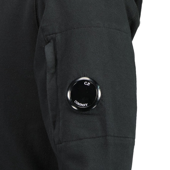 Cp Company 16cm Hooded Lens Full Zip Lens In Black