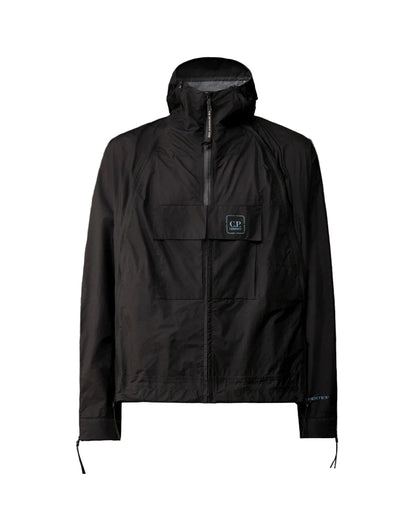 Cp Company Metropolis Nylon Pertex Lightweight Hooded Jacket in Black
