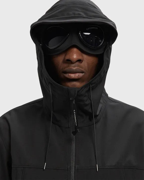 Cp Company 001A Shell-R Goggle Jacket In Black