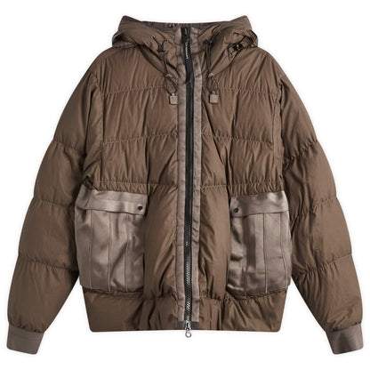 Cp Company 266A Goggle Bi-Tm Down Jacket In Walnut Brown