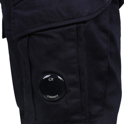 Cp Company 056A Stretch Sateen Cargo Pants In Navy