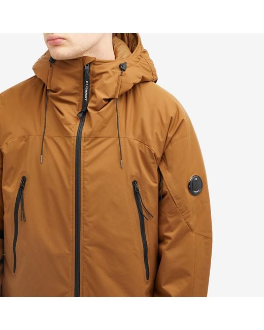 Cp Company Padded Pro-Tek Hooded Jacket Toffee Brown