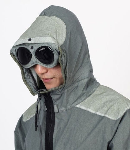 Cp Company 50 Fili Gum Mixed Goggle Jacket In Agave Green