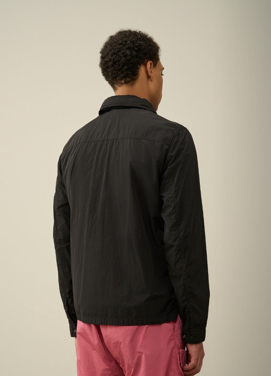 Cp Company 013A Chrome-R Lens Overshirt in Black