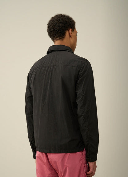 Cp Company 013A Chrome-R Lens Overshirt in Black