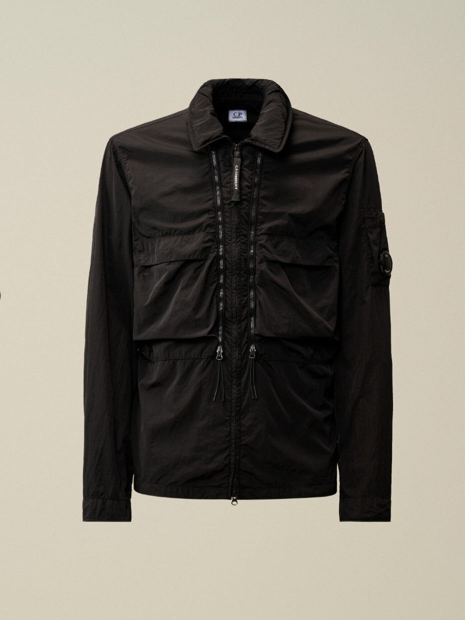 Cp Company 013A Chrome-R Lens Overshirt in Black