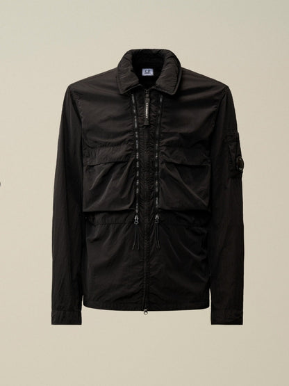 Cp Company 013A Chrome-R Lens Overshirt in Black