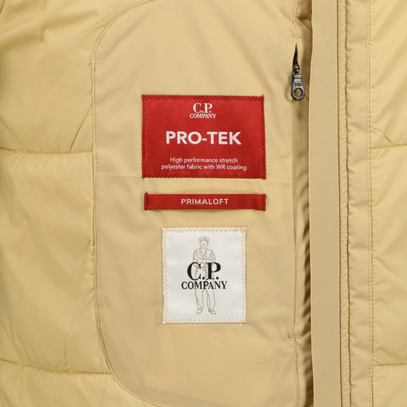 Cp Company Padded A/W Pro-Tek Hooded Jacket Mojade Desert