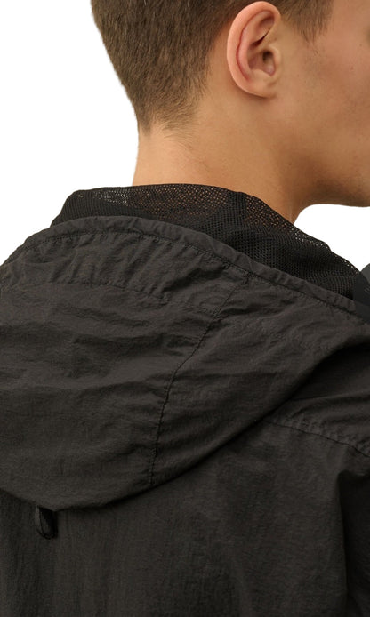 Cp Company Loose Fit Taylon L Hooded Smock In Black