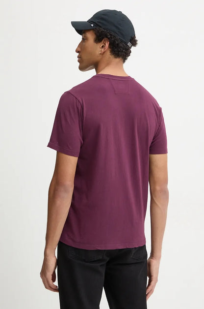 Cp Company 240A Check Logo Print In Potent Purple