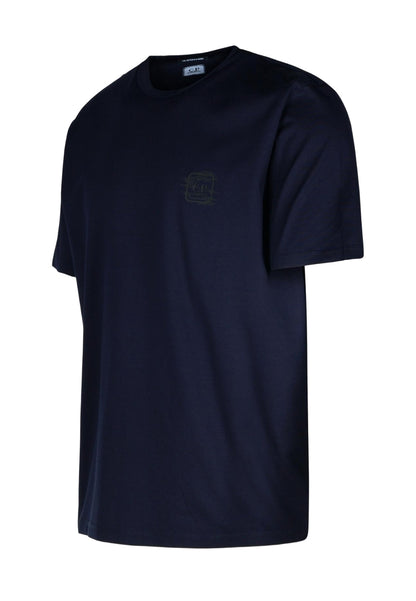 Cp Company 050A Metropolis Graphic Logo T-Shirt In Sky Captain