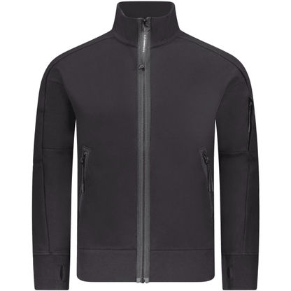Cp Company Diagonal Raised Lens Full Zip In Navy