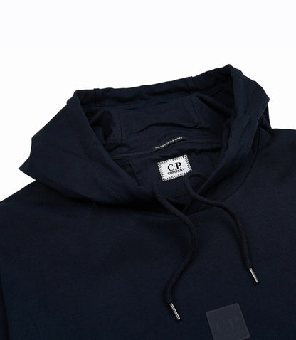 Cp Company Metropolis Series Stretch Material Overhead Hoodie In Black