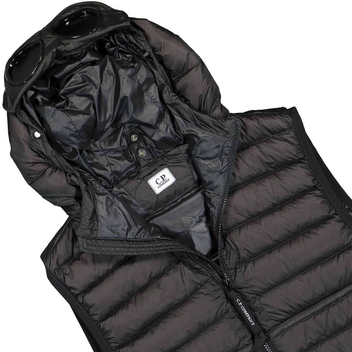 Cp Company D.D Shell Down Gilet In Black