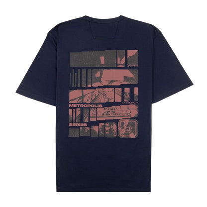 Cp Company 048A Metropolis Graphic Logo T-Shirt In Sky Captain