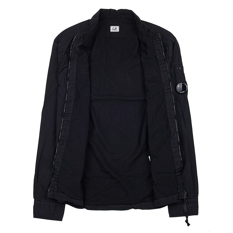 Cp Company Taylon L Chrome Lens Full Zip Shirt Black
