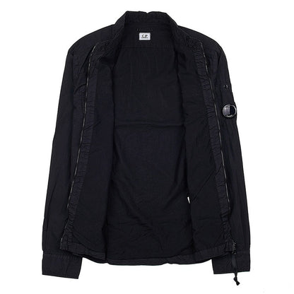 Cp Company Taylon L Chrome Lens Full Zip Shirt Black