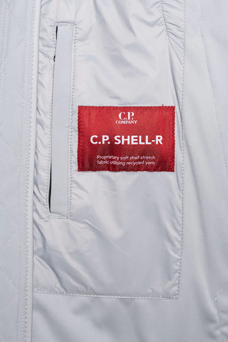 Cp Company S/S Goggle Soft Shell In Drizzle Grey