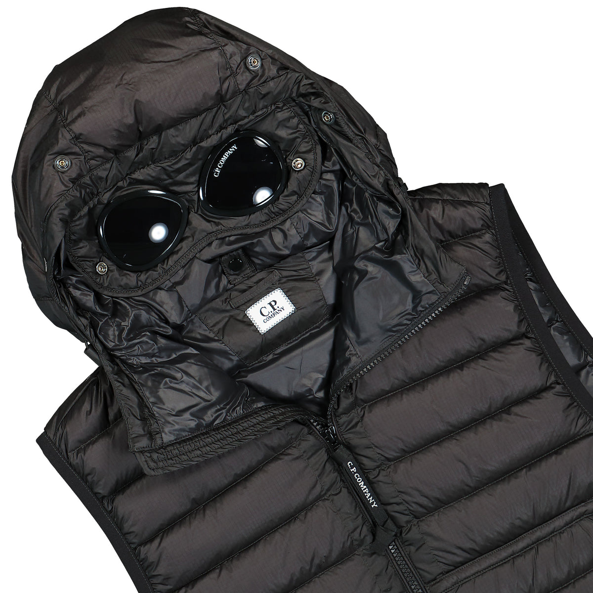 Cp Company D.D Shell Down Gilet In Black